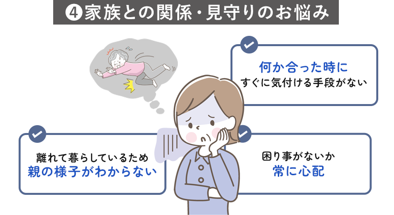 4.家族との関係・見守りのお悩み